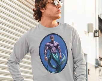 Purple Merman Ultra Cotton Long Sleeve T-Shirt
