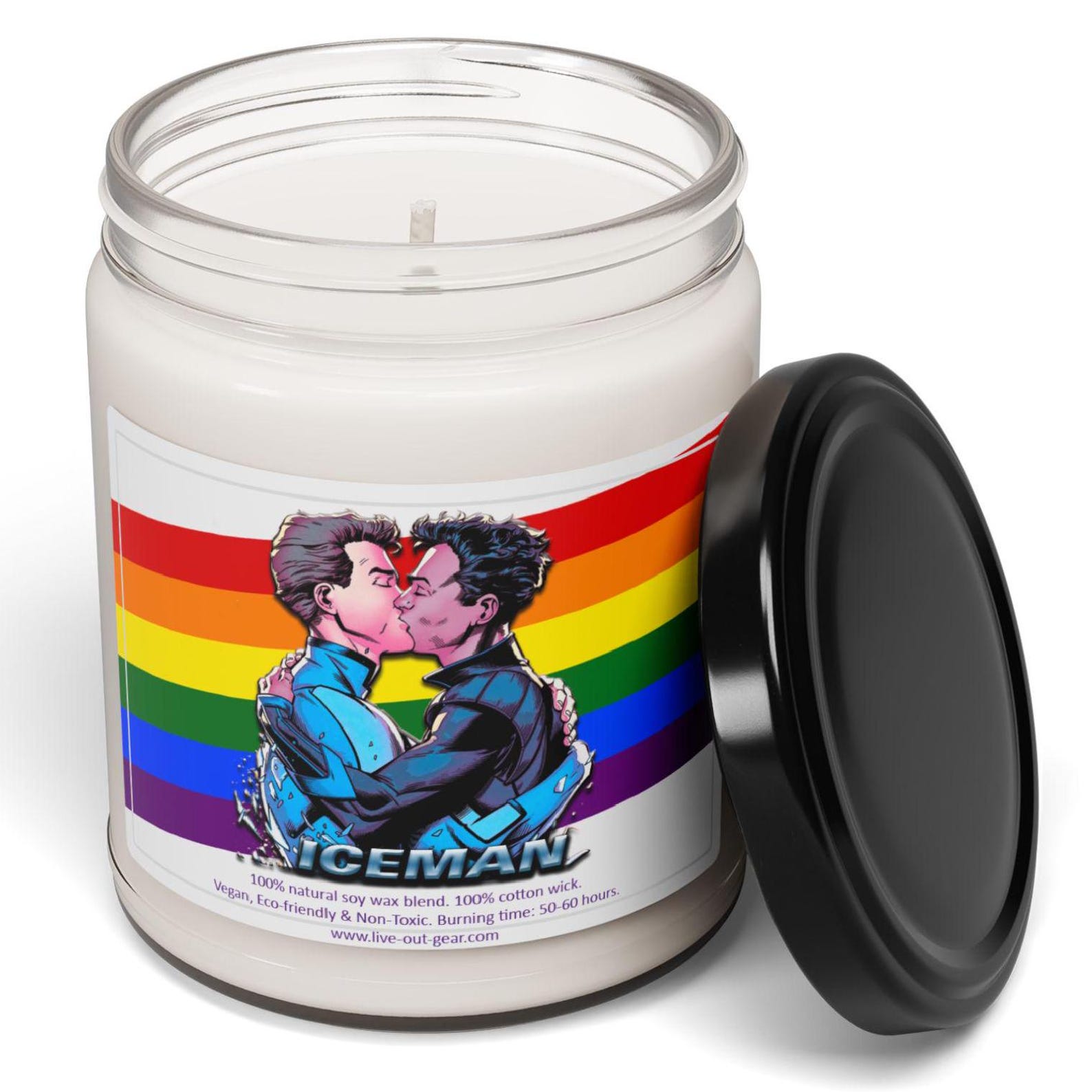 Icy Superhero Hot Gay Kiss Scented Soy Candle, 9oz Etsy