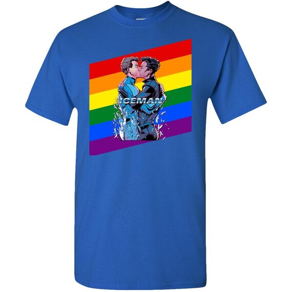Iceman Superhero Gay Kiss Adult Unisex 