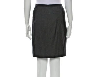 Celine Black Vintage Skirt US 6 FR 38 – 1980s, 100% Viscose, Zip Closure