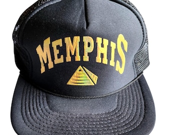 Vintage 1992 Elvis Presley Memphis Pyramid Trucker Hat USPS Stamp Licensed Cap