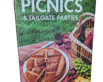 Vintage 1892 Sunset Picnics & Tailgate Parties Cookbook 1st Printing Retro 80s