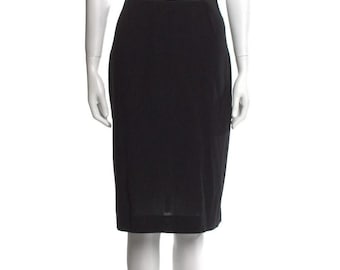 Dolce & Gabbana Vintage Wool Skirt – Size 6 – Black – 1990s Collection