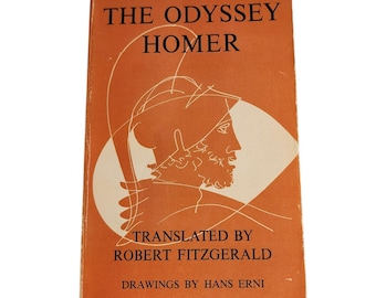 Vintage 1963 The Odyssey Homer Robert Fitzgerald Translation Hans Erni Illus.
