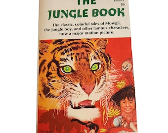Vintage 1967 The Jungle Book Rudyard Kipling Tempo Books 1st Printing Retro 60s