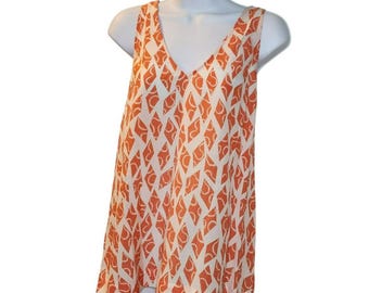 Vintage Cotton Silk Sleeveless Top – RN 56170 Bacotex, Anthropologie UK Import –
