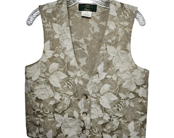 Orvis Vest XL | Vintage 90s Jacquard | Cottagecore Grandmacore USA