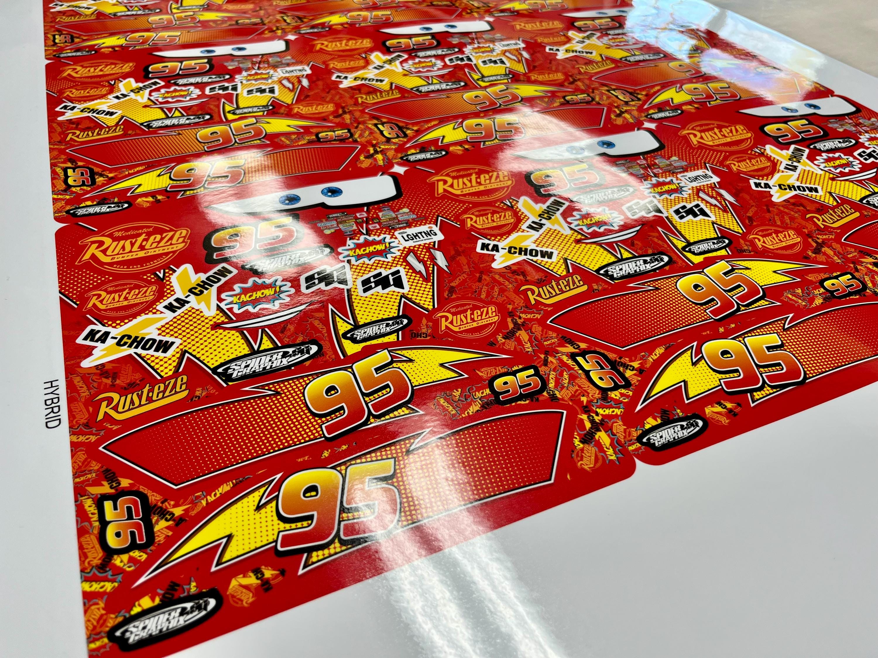ライトニング・マックィーン 1/10スケール RCステッカーシート - Etsy 日本