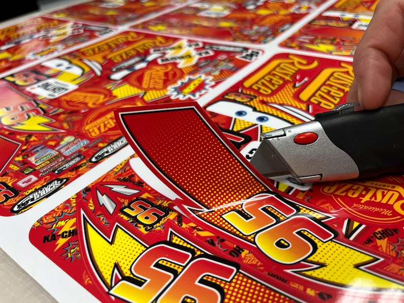 Ready, Set, Stick! Lightning McQueen Decal Fun Pack image 3