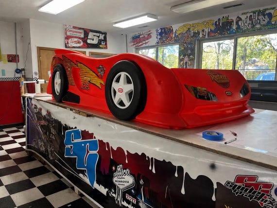 Lightning Mcqueen Little Tikes Twin Bed Decals - Etsy