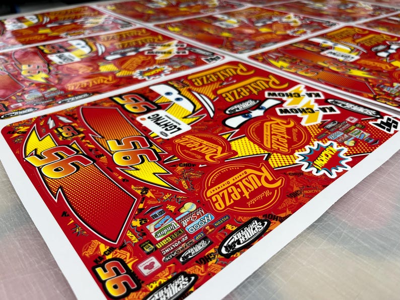 Ready, Set, Stick! Lightning McQueen Decal Fun Pack image 2