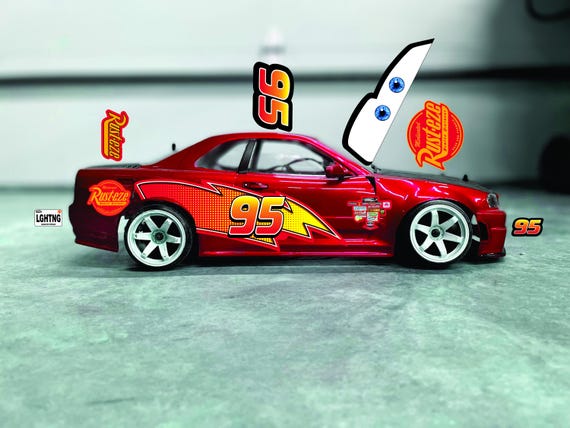 ライトニング・マックィーン 1/10スケール RCステッカーシート - Etsy 日本