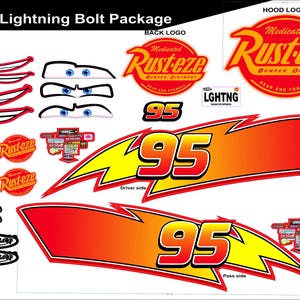 Lightning McQueen Decals 84&quot;