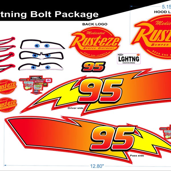 Customized Lightning Mcqueen Stickers - Il 600x600.6464853762 L98t 