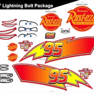 Lightning McQueen Decals 48&quot;