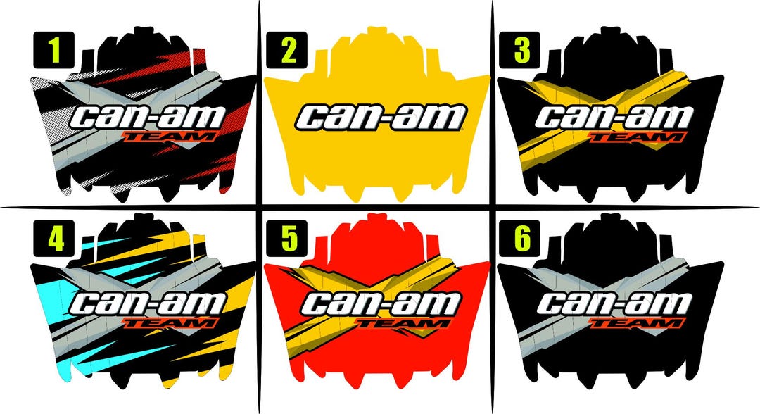 Canam Ds450 Radiator Louver Decals - Etsy
