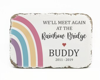 rainbow bridge pet memorial stones