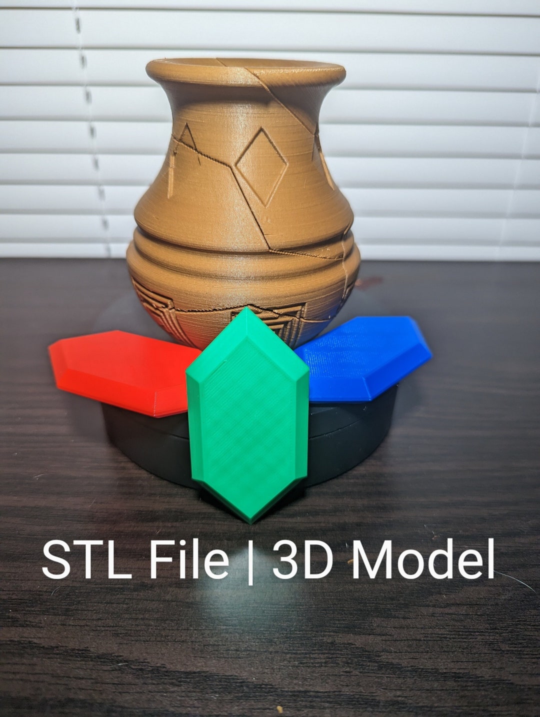 Breakable Vase STL File for 3D Printing, Video Game Inspired
