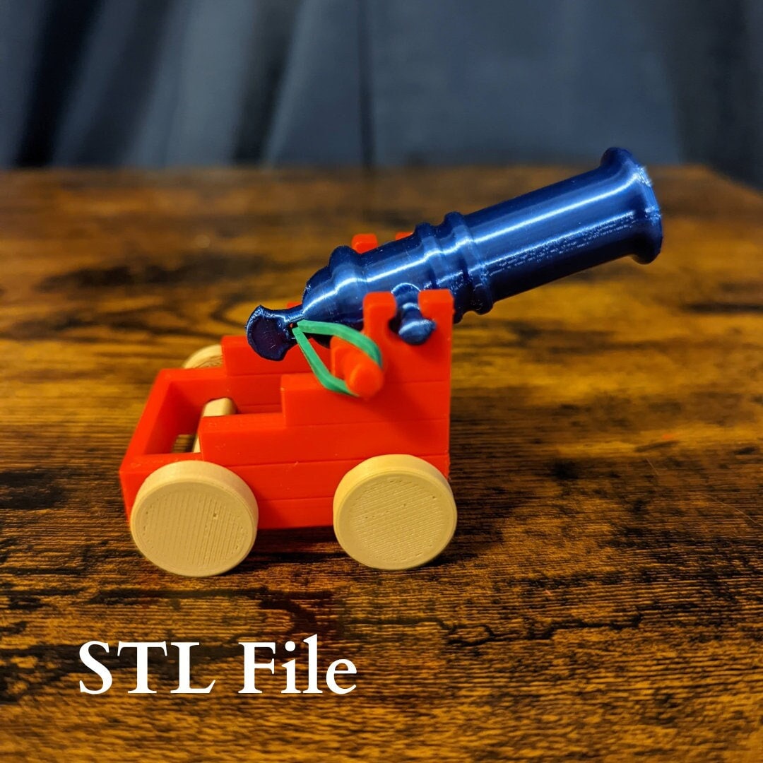 Rubber Band Cannon STL File, 3D Printing File, 3D Printed Toy Cannon - Etsy