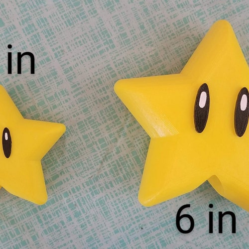 Mario Star Christmas Tree Topper Decoration Super Mario Tree Etsy