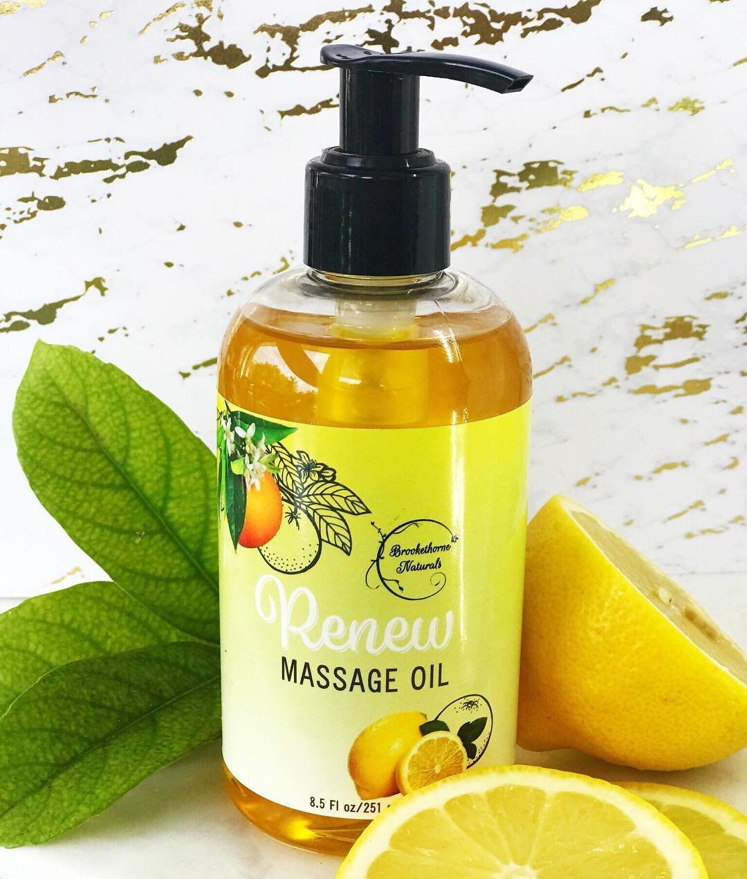 Massage Oil with Orange Lemon & Peppermint Essential Oil Etsy