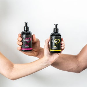 Sensual Massage Oil Set for Couples Massage, Intimate Moments. All Natural, Tropical Paradise and Lemon Creme Scents. Spa-Quality Oils.