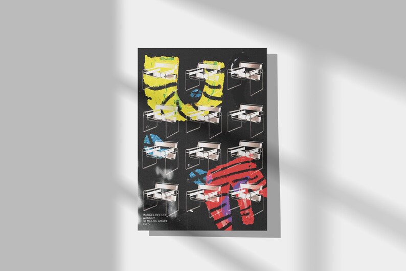 Wassily Chair Bauhaus Poster, Furniture Design Print (digital Download ...