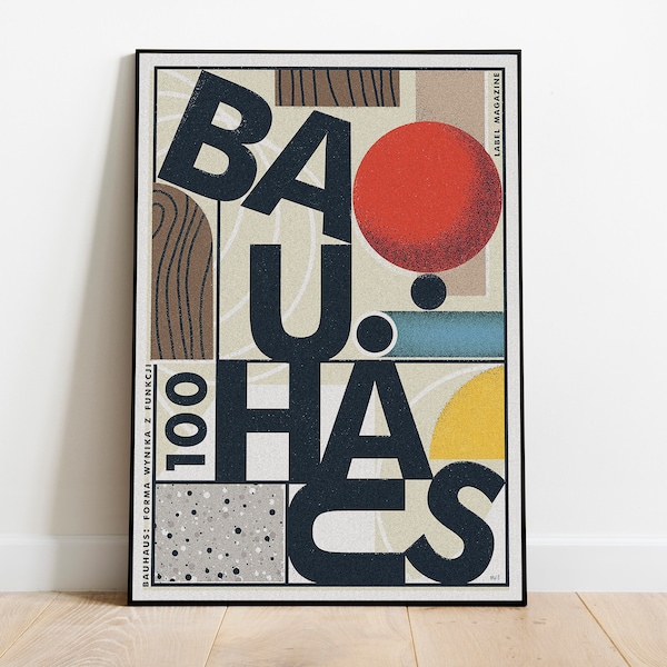 Bauhaus Exhibition Poster, Bauhaus 1923 Ausstellung Print, Bauhaus Exhibition Home Decor Art, Exhibition Wall Decor