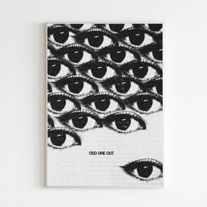 Eyes Poster, Eyes Print, Eyes Printable Art, Trendy Eyes Poster, Printable Eyes, Retro Wall Art, Watchful Eyes, Unique Design Print