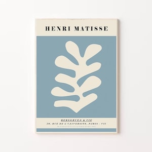 Henri Matisse Exhibition Poster Cut Out, Matisse Art Print, Matisse Print, Wall Art Poster Print, Matisse Framed Print, Matisse Poster