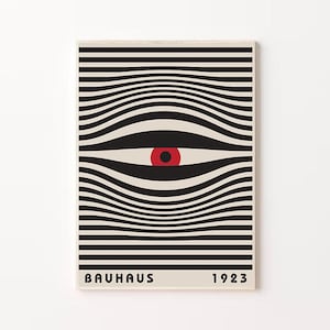 Bauhaus Exhibition Poster, Bauhaus 1923 Ausstellung Print, Bauhaus Exhibition Home Decor Art, Exhibition Wall Decor