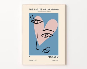 Picasso Print, Picasso Poster, Picasso Art Print, Picasso Exhibition, Picasso Art, Minimal Art Print, Picasso Poster, Gift Ideas Poster