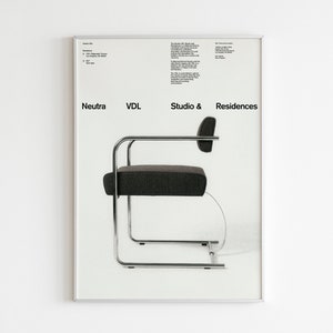 Original Bauhaus Chairs Poster | Bauhaus Exhibition Poster | Bauhaus Wall Art | Iconic Mid-Century Chairs Poster | Furniture Bauhaus Design