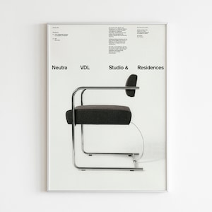 Original Bauhaus Chairs Poster | Bauhaus Exhibition Poster | Bauhaus Wall Art | Iconic Mid-Century Chairs Poster | Furniture Bauhaus Design