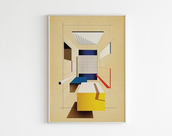 バウハウス展 B34、バウハウス展ウォールアート、バウハウス展プリント