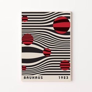 Bauhaus Exhibition Poster, Bauhaus 1923 Ausstellung Print, Bauhaus Exhibition Home Decor Art, Exhibition Wall Decor