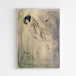 Pablo Picasso Print, Picasso Art Poster, Picasso Lovers,1904, Les Amants Print, Picasso Exhibition Poster, Les Amants Poster, Picasso Print