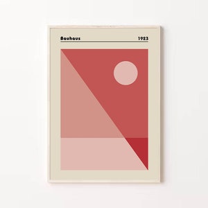 Bauhaus 1923 Poster, Bauhaus Exhibition Poster, Bauhaus Print, Bauhaus Abstract Poster, Ausstellung 1923, Retro Poster, Retro Art