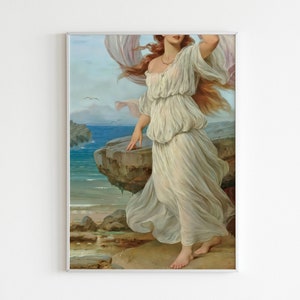Miranda The Tempest Poster | Shakespeare Gift Poster | Antique Female Painting | Vintage William Shakespeare Print | Female Poster
