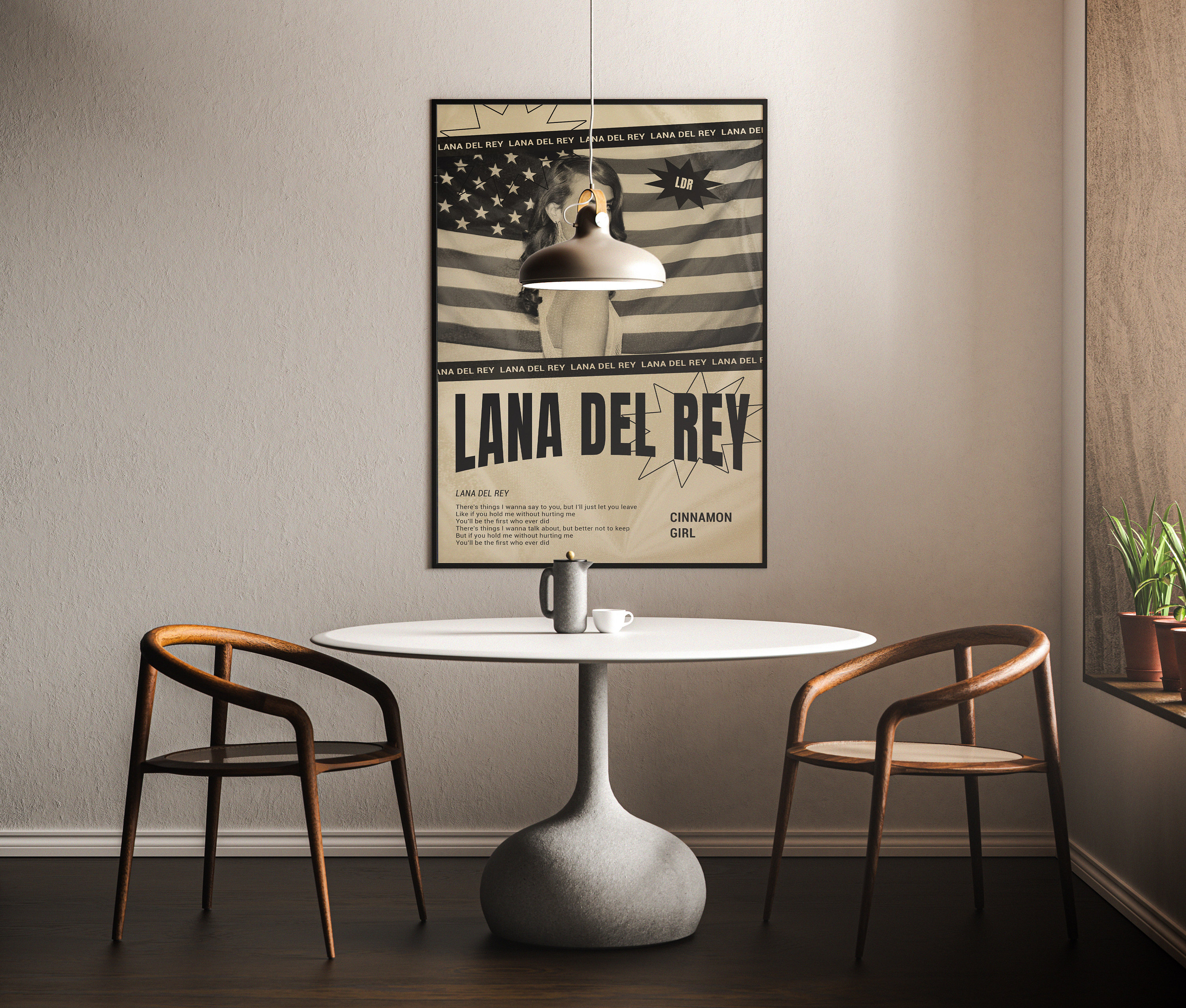 Lana Del Rey Aesthetic Music Posters Room Posters Vinyl Paper Music Vintage  Posters Home Room Art Painting Wall Poster