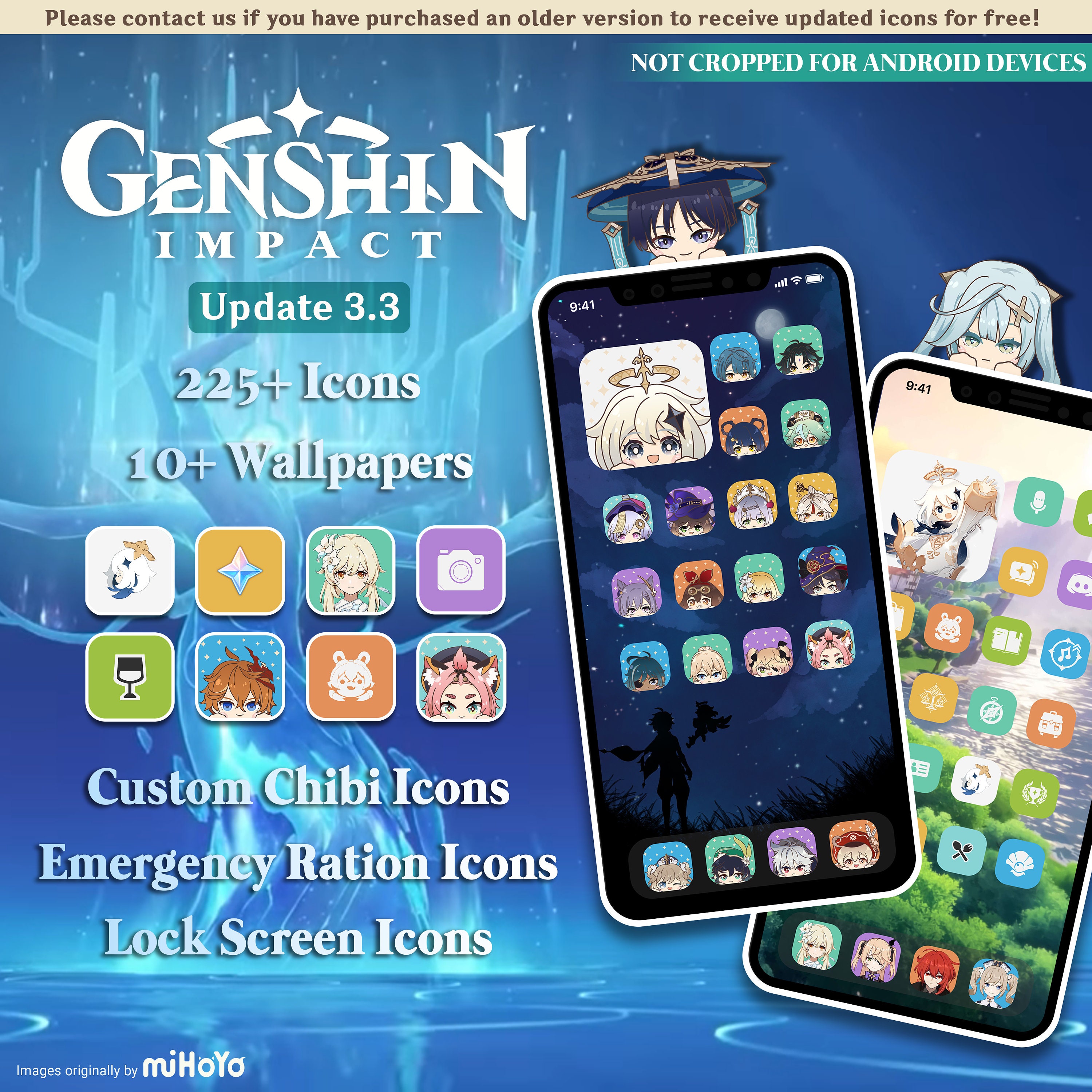 Iphone Ios 16 App Icons Genshin Impact 225 Icons - Etsy Australia