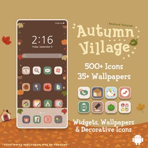 Paquete de iconos de Autumn Village: fondos de pantalla y widgets para Android