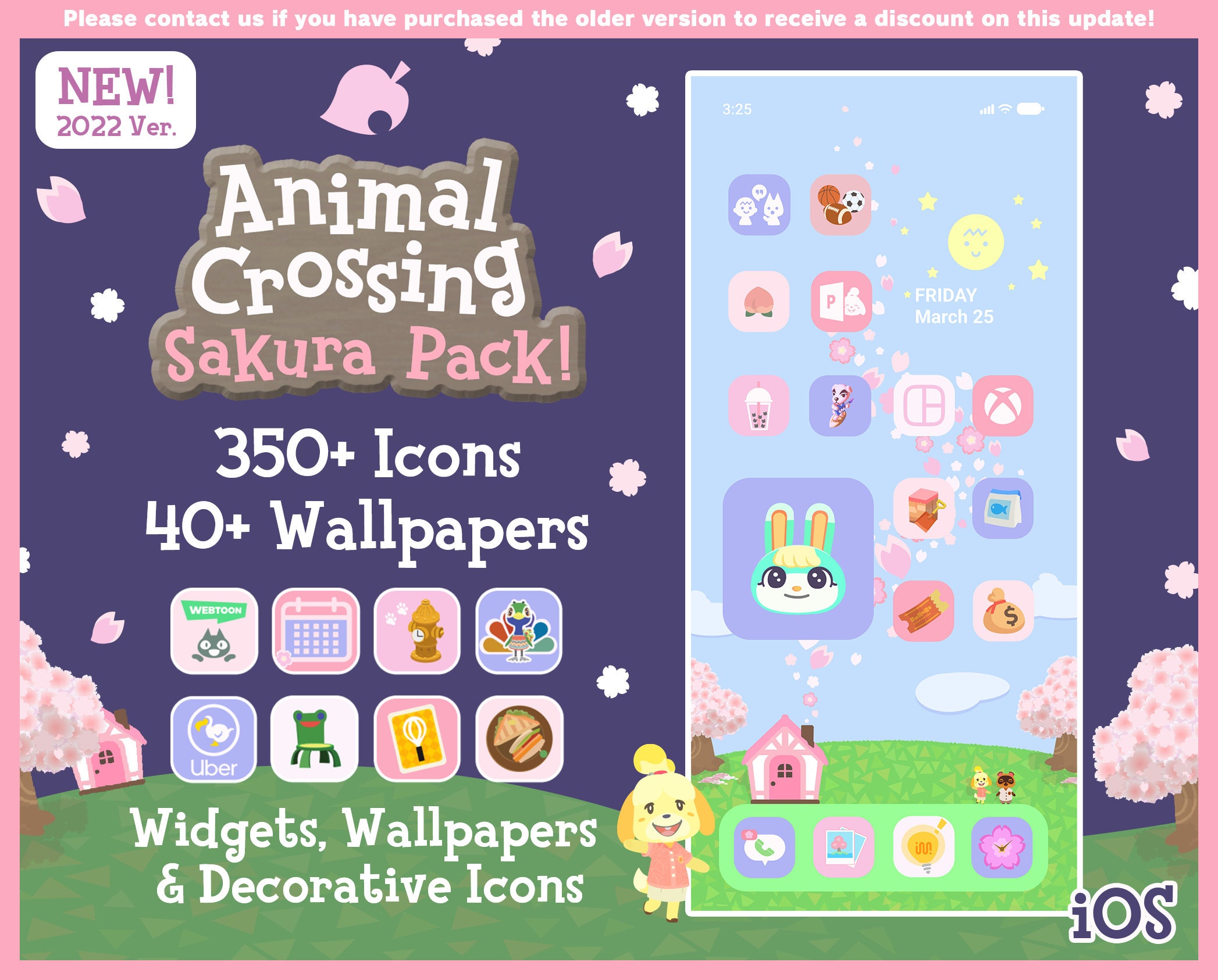 Iphone Ios App Icons Animal Crossing Sakura Edition 350