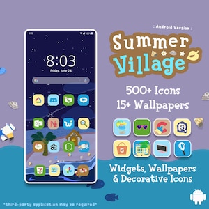 サマービレッジアイコンパック - 壁紙とウィジェット - Android