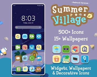 Paquete de iconos de Summer Village: fondos de pantalla y widgets para Android