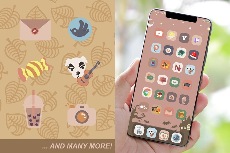 IPhone iOS 14 App Icons Animal Crossing Autumn Edition Etsy