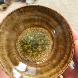 Tiny ceramic bowl geode image 3