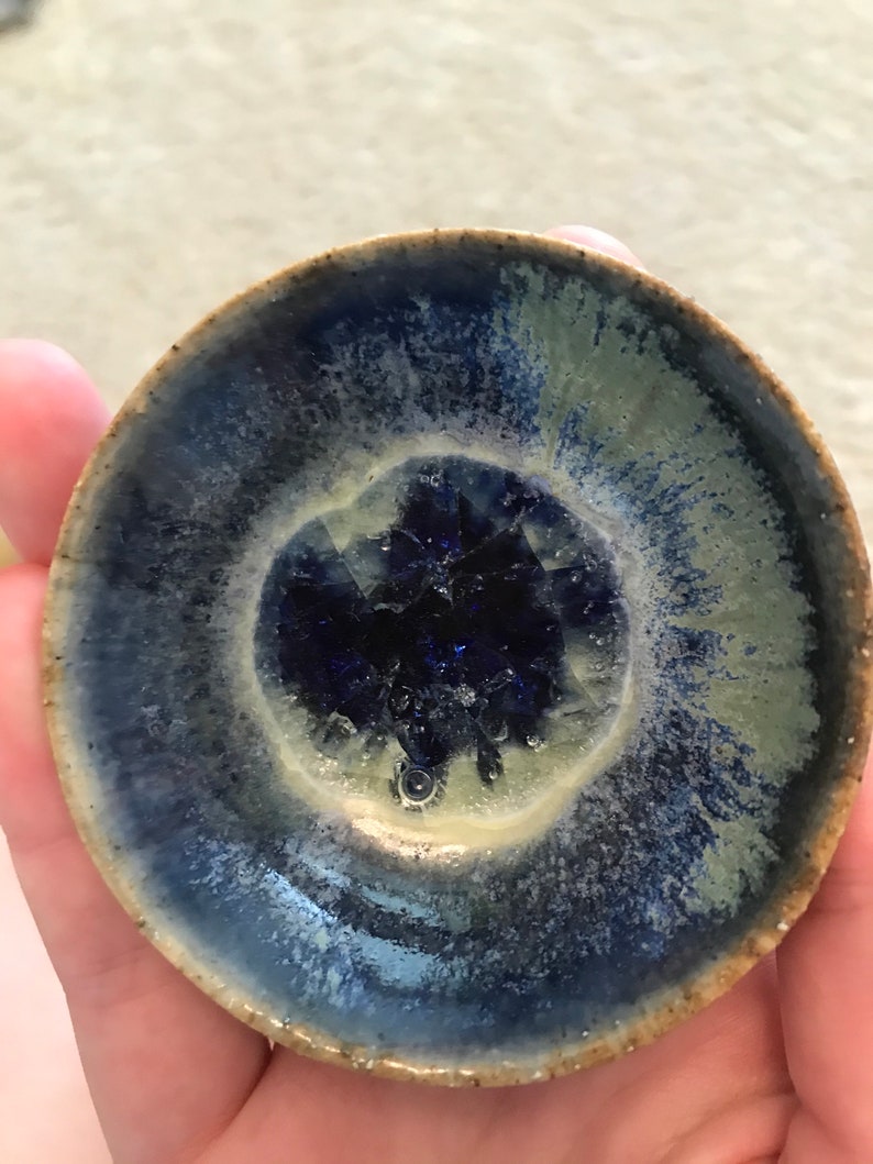 Tiny ceramic bowl geode image 4