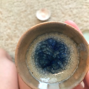 Tiny ceramic bowl geode image 5