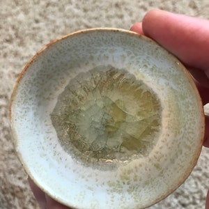 Tiny ceramic bowl geode image 6